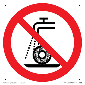 Prohibition: Do not use for wet grinding